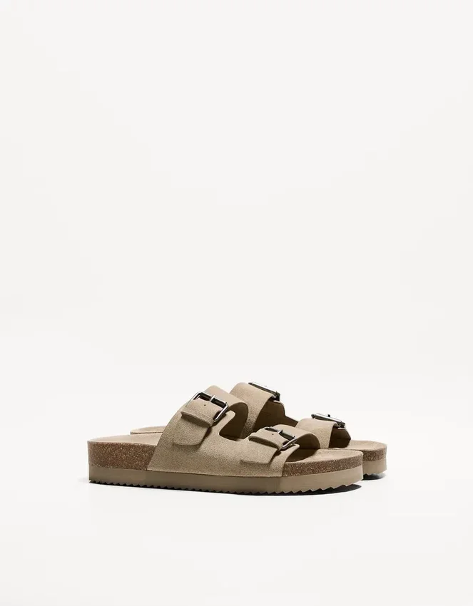 Sandalias planas con hebilla – Zapatos Sandalias planas con hebilla – Zapatos
