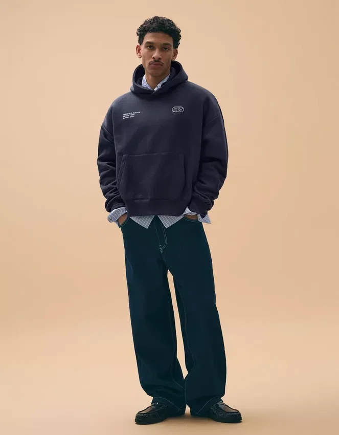 Sudadera con capucha de corte holgado y bordado – Sudaderas y jerséis con capucha Sudadera con capucha de corte holgado y bordado – Sudaderas y jerséis con capucha