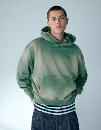 Sudadera con capucha de corte recto y efecto desgastado – Sudaderas y jerséis con capucha – Hombre