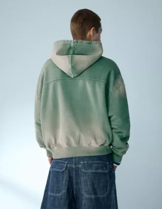 Sudadera con capucha de corte recto y efecto desgastado – Sudaderas y jerséis con capucha – Hombre