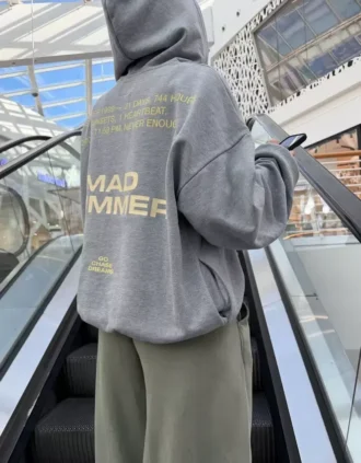 Sudadera con capucha estampada