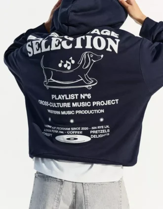 Sudadera con capucha estampada