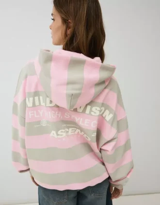Sudadera con capucha estampada