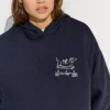 Sudadera con capucha estampada