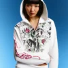Sudadera con capucha estampada Ed Hardy X Bershka – Mujer Sudadera con capucha estampada Ed Hardy X Bershka – Mujer