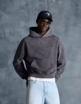 Sudadera con capucha Fit y efecto desgastado – Sudaderas y jerséis con capucha
