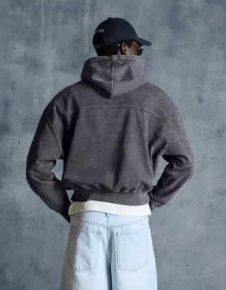 Sudadera con capucha Fit y efecto desgastado – Sudaderas y jerséis con capucha