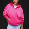 Sudadera con capucha Oversize y cremallera Sudadera con capucha Oversize y cremallera