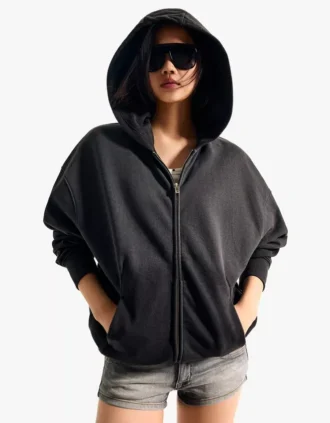 Sudadera con capucha Oversize y cremallera
