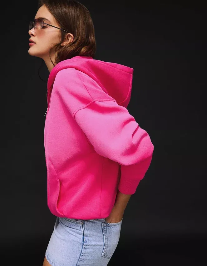 Sudadera con capucha Oversize y cremallera Sudadera con capucha Oversize y cremallera