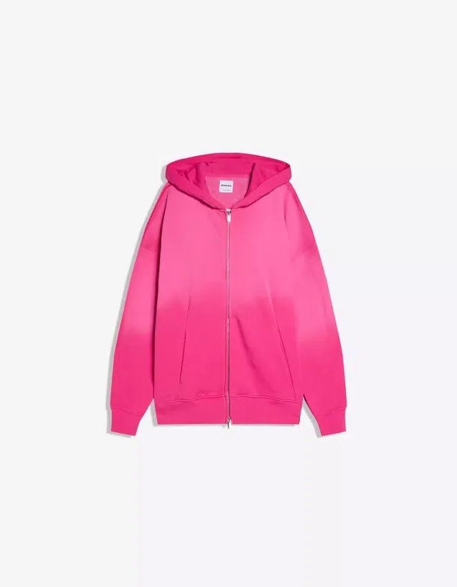 Sudadera con capucha Oversize y cremallera Sudadera con capucha Oversize y cremallera