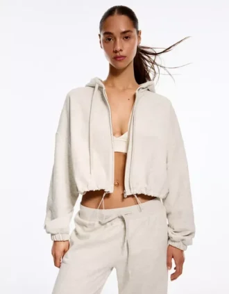 Sudadera con capucha y cremallera