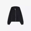 Sudadera con capucha y cremallera bordada – Sudaderas y jerséis con capucha