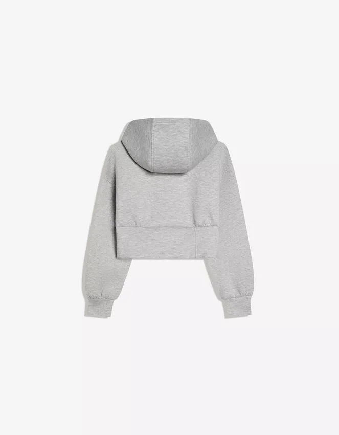 Sudadera con capucha y cremallera de cintura alta – #Bershkastyle – Mujer Sudadera con capucha y cremallera de cintura alta – #Bershkastyle – Mujer