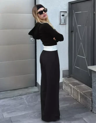 Sudadera con capucha y cremallera de mezcla de modal suave