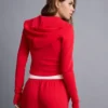 Sudadera con capucha y cremallera de mezcla de modal suave – Sudaderas y jerséis con capucha