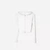 Sudadera con capucha y cremallera de mezcla de modal suave – Sudaderas y jerséis con capucha