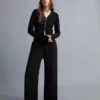 Sudadera con capucha y cremallera de mezcla de modal suave – Sudaderas y jerséis con capucha