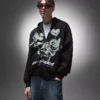 Sudadera con capucha y cremallera estampada – Sudaderas y jerséis con capucha Sudadera con capucha y cremallera estampada – Sudaderas y jerséis con capucha