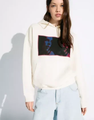 Sudadera con capucha y estampado de Billie Eilish Sudadera con capucha y estampado de Billie Eilish