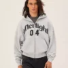 Sudadera con cremallera de corte holgado y estampado – Sudaderas y jerséis con capucha Sudadera con cremallera de corte holgado y estampado – Sudaderas y jerséis con capucha