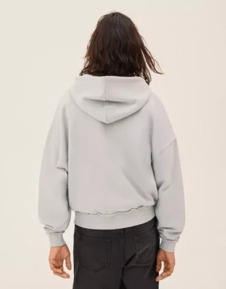 Sudadera con cremallera de corte holgado y estampado – Sudaderas y jerséis con capucha
