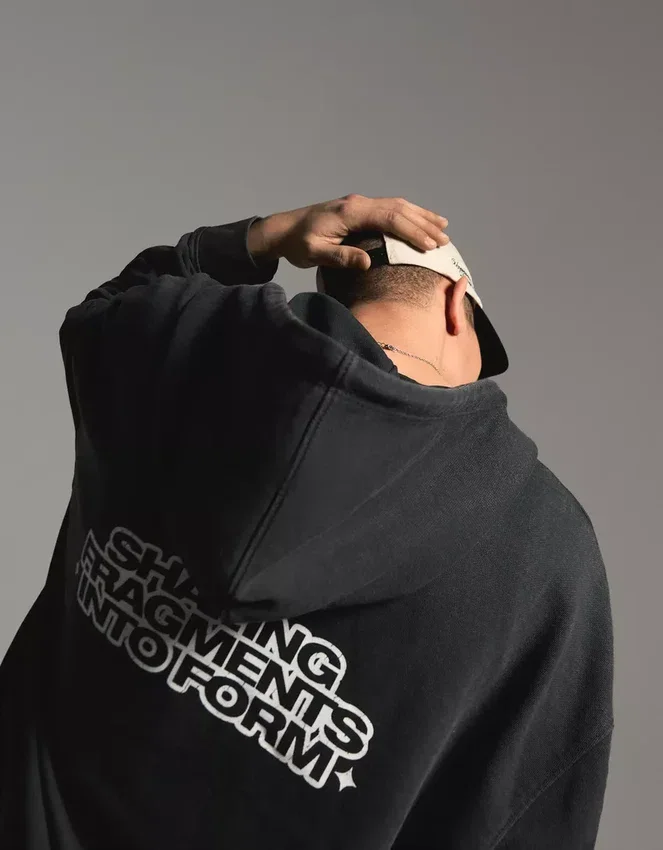 Sudadera con cremallera de corte holgado y estampado – Sudaderas y jerséis con capucha – Hombre Sudadera con cremallera de corte holgado y estampado – Sudaderas y jerséis con capucha – Hombre