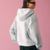 Sudadera con capucha corta con efecto lavado – Hombre Sudadera con capucha corta con efecto lavado – Hombre