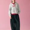 Sudadera con capucha corta con efecto lavado – Hombre Sudadera con capucha corta con efecto lavado – Hombre
