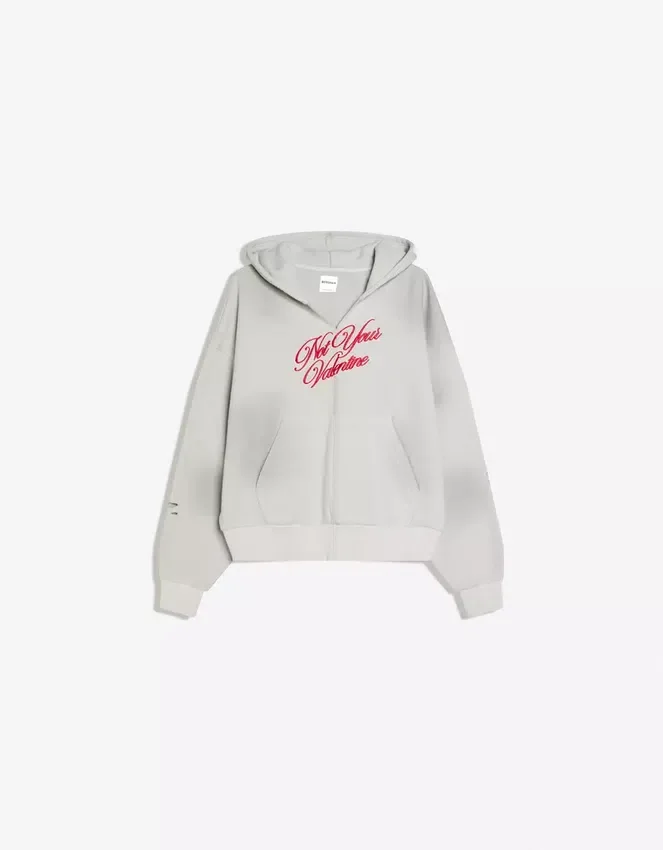Sudadera con capucha corta con efecto lavado – Hombre Sudadera con capucha corta con efecto lavado – Hombre
