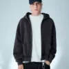 Sudadera corta con cremallera Fit – Sudaderas y jerséis con capucha – Hombre Sudadera corta con cremallera Fit – Sudaderas y jerséis con capucha – Hombre