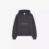 Sudadera corta de corte holgado con cremallera y estampado – Sudaderas y jerséis con capucha Sudadera corta de corte holgado con cremallera y estampado – Sudaderas y jerséis con capucha