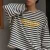 Sudadera de cuello redondo a rayas – Sudaderas y jerséis con capucha Sudadera de cuello redondo a rayas – Sudaderas y jerséis con capucha