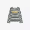 Sudadera de cuello redondo a rayas – Sudaderas y jerséis con capucha Sudadera de cuello redondo a rayas – Sudaderas y jerséis con capucha