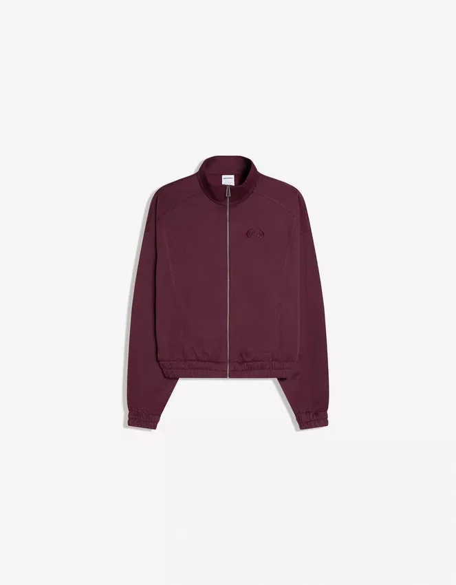 Sudadera estampada con cremallera Sudadera estampada con cremallera