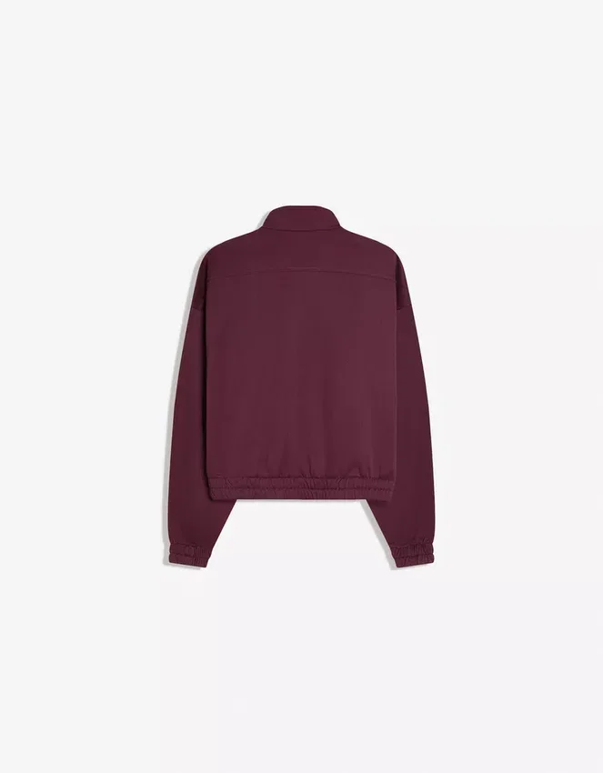 Sudadera estampada con cremallera Sudadera estampada con cremallera
