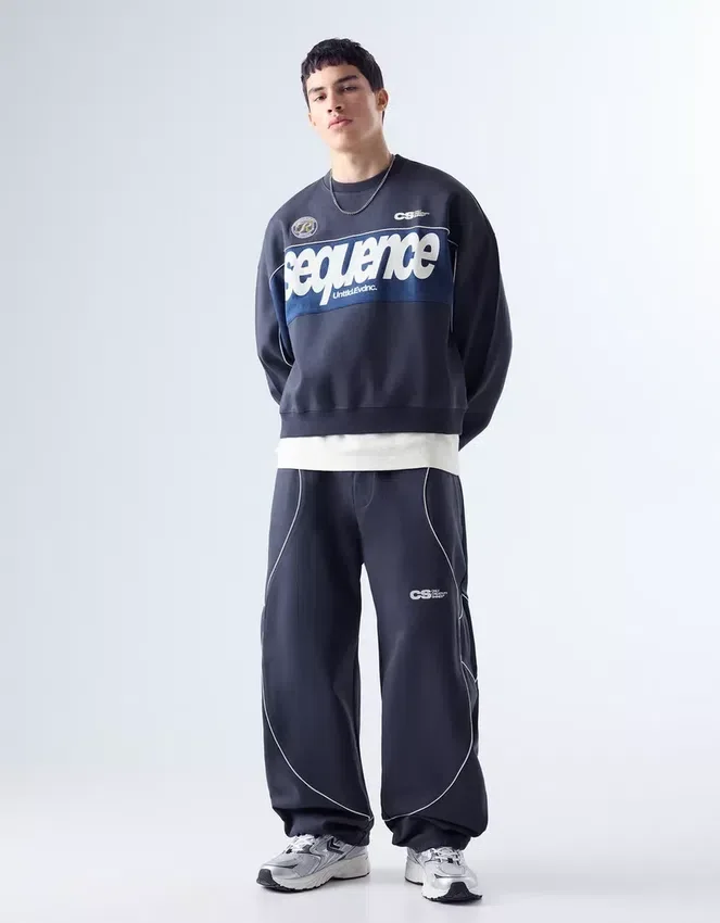 Sudadera estampada de cuello redondo – Sudaderas y jerséis con capucha Sudadera estampada de cuello redondo – Sudaderas y jerséis con capucha