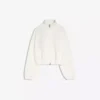 Sudadera holgada con cremallera y efecto neopreno Sudadera holgada con cremallera y efecto neopreno
