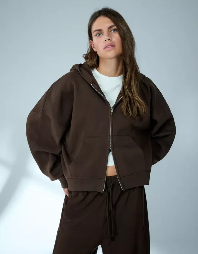 Sudadera oversize con cremallera y capucha – Sudaderas y jerséis con capucha Sudadera oversize con cremallera y capucha – Sudaderas y jerséis con capucha