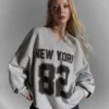 Sudadera oversize estampada Sudadera oversize estampada
