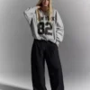 Sudadera oversize estampada Sudadera oversize estampada