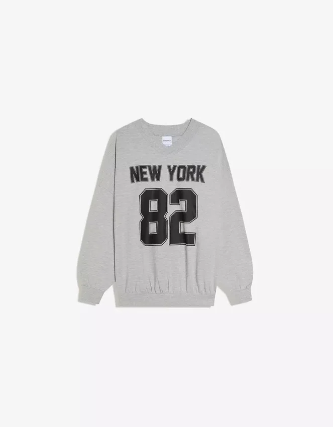 Sudadera oversize estampada Sudadera oversize estampada