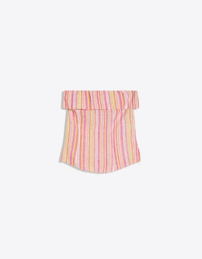 Top bandeau a rayas Top bandeau a rayas