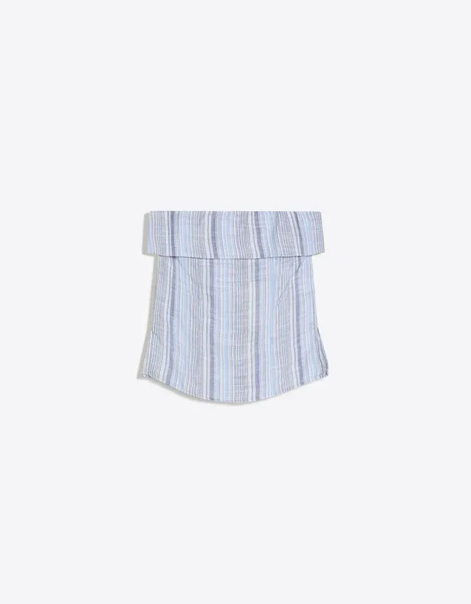 Top bandeau a rayas – Mujer Top bandeau a rayas – Mujer