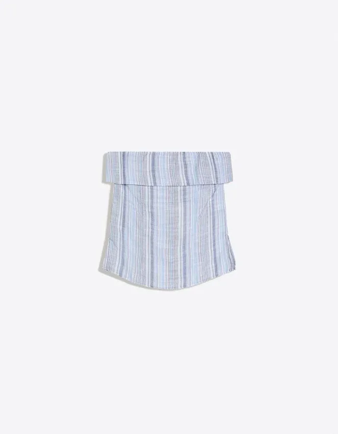 Top bandeau a rayas – Mujer Top bandeau a rayas – Mujer