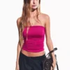Top bandeau con fruncidos – Tops y bodies