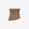 Top bandeau con lentejuelas