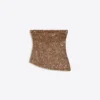 Top bandeau con lentejuelas