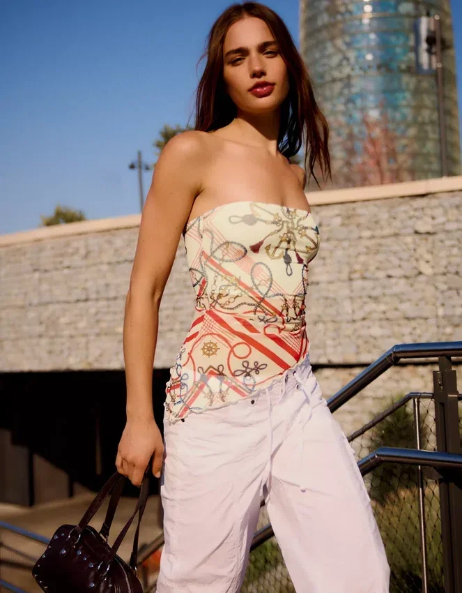 Top bandeau de tul Top bandeau de tul