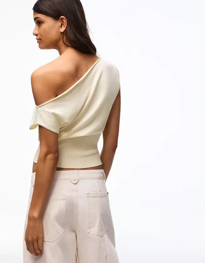 Top con cuello barco – Tops Top con cuello barco – Tops